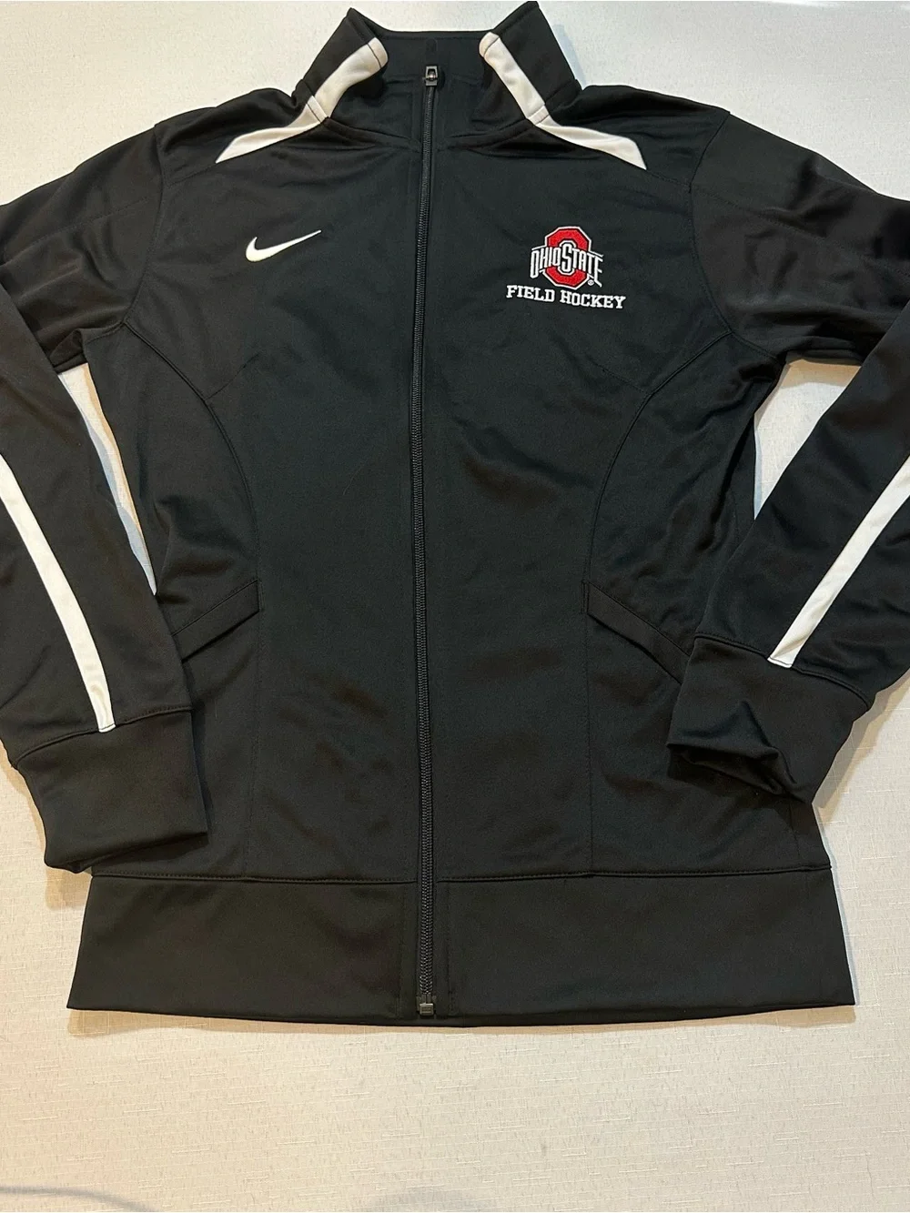 Nike Ohio State Field Hockey Full Zip Jacket Black White Small